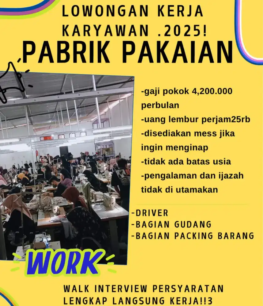 Lowongan kerja wilayah Bekasi