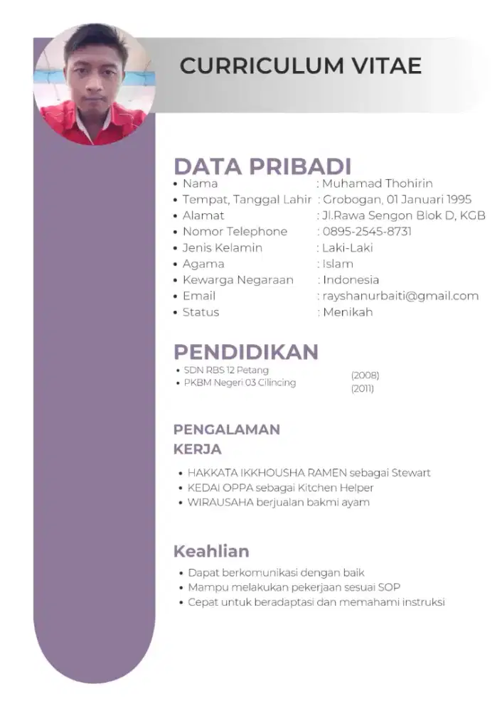 Cari pekerjaan apa saja