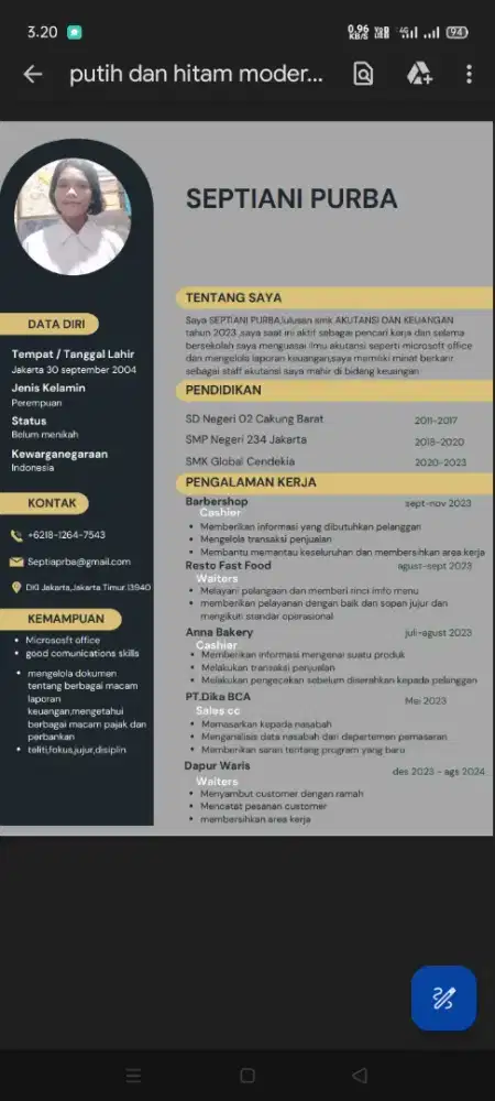 Mencari pekerjaan