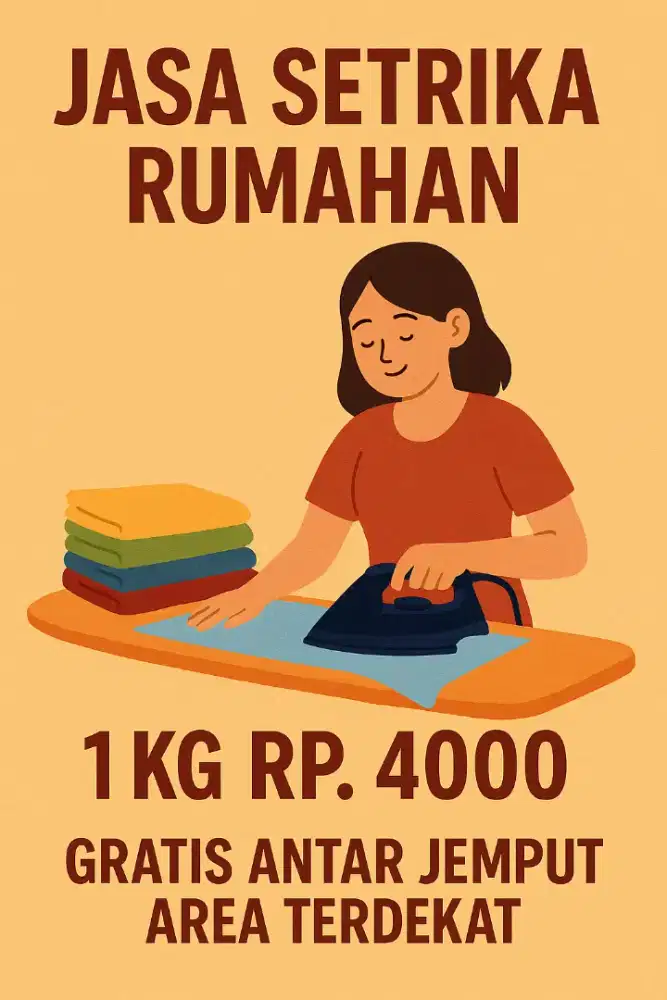 Jasa setrika rumahan