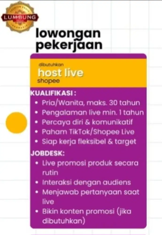 LOKER HOST LIVE STREAMER