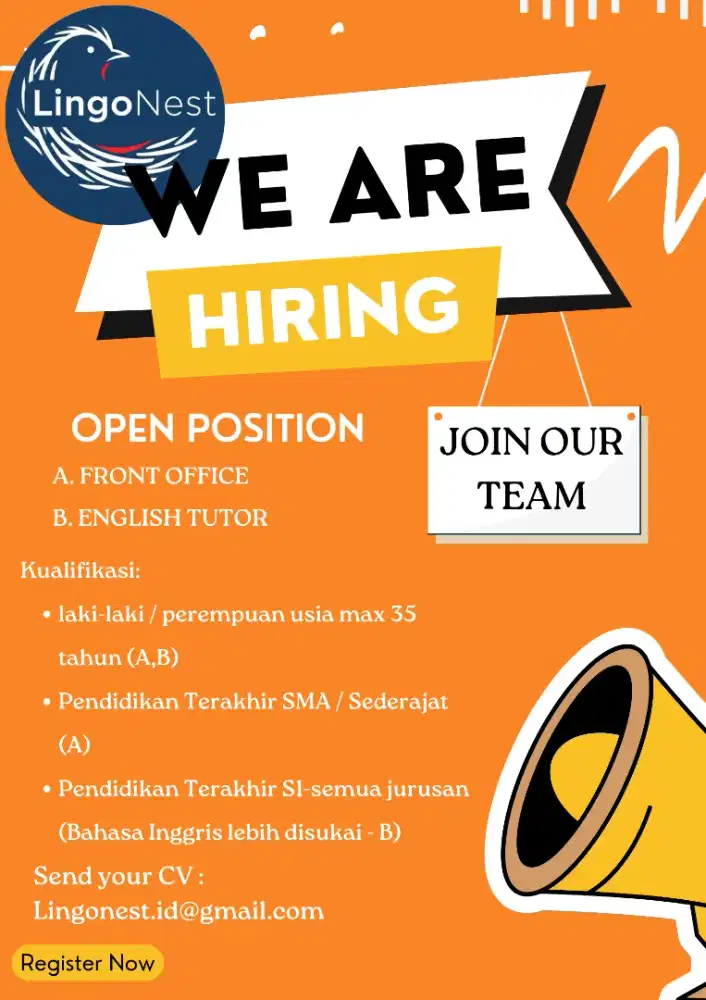 Loker Front Office & English Tutor