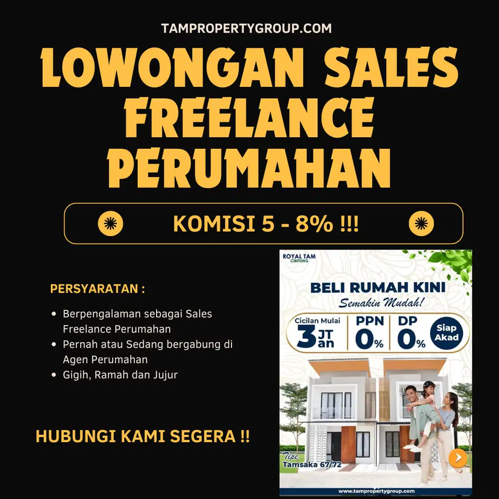 Sales Freelance Perumahan