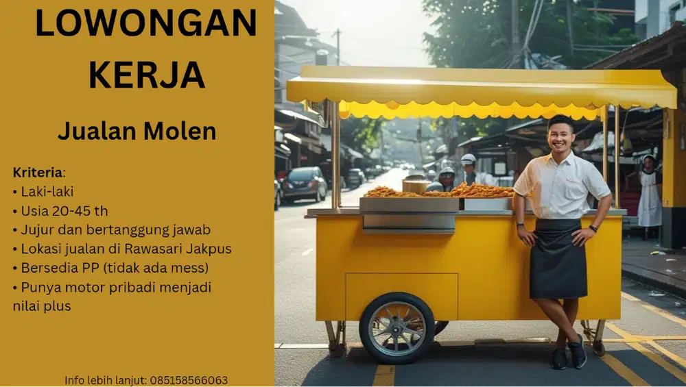 Lowongan Kerja Jualan Gorengan Molen
