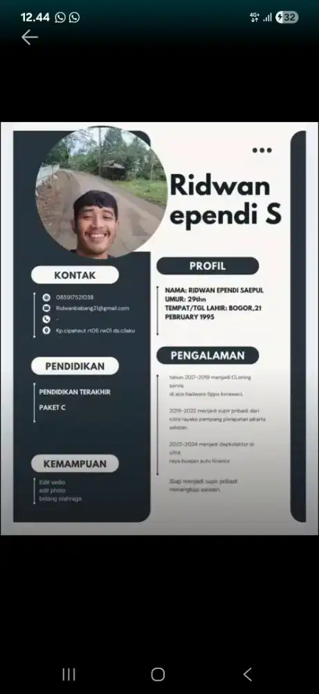 Mencari lowongan driver
