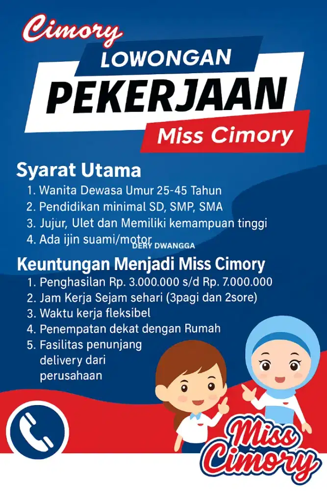 LOWONGAN PEKERJAAN MISS CIMORY