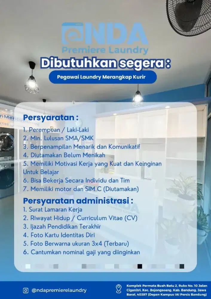 Lowongan Pekerjaan Laundry