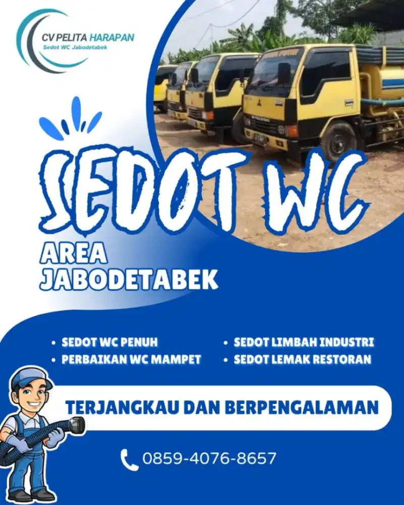 Jasa Sedot WC Tambora Jakarta Barat 300 rb
