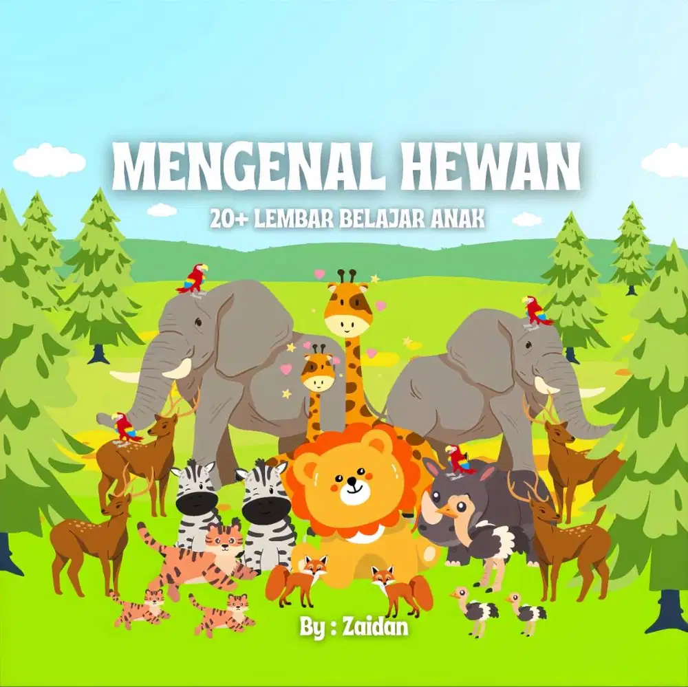 20+ LEMBAR BELAJAR ANAK - MENGENAL HEWAN