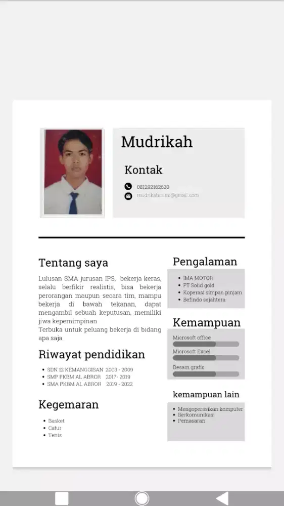 Mencari pekerjaan apa saja
