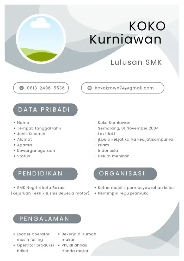 Cari pekerjaan yg nyaman