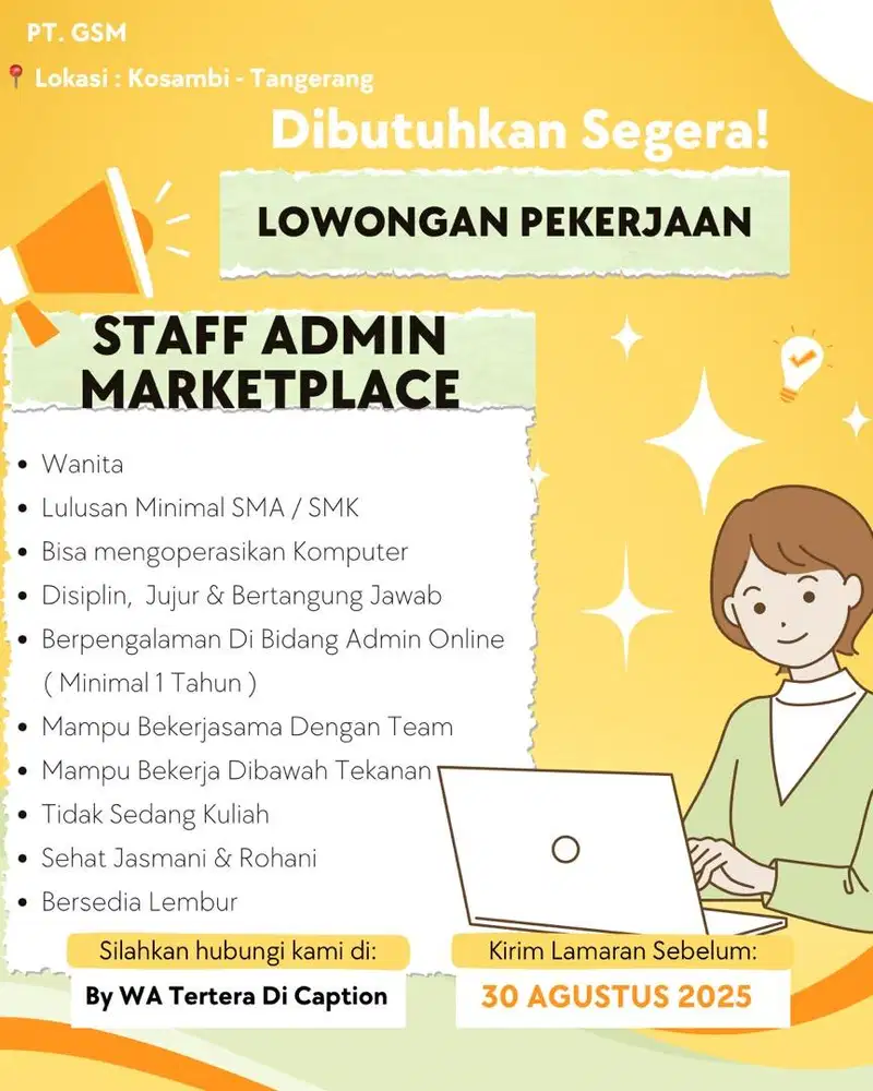 LOKER ADMIN ONLINE
