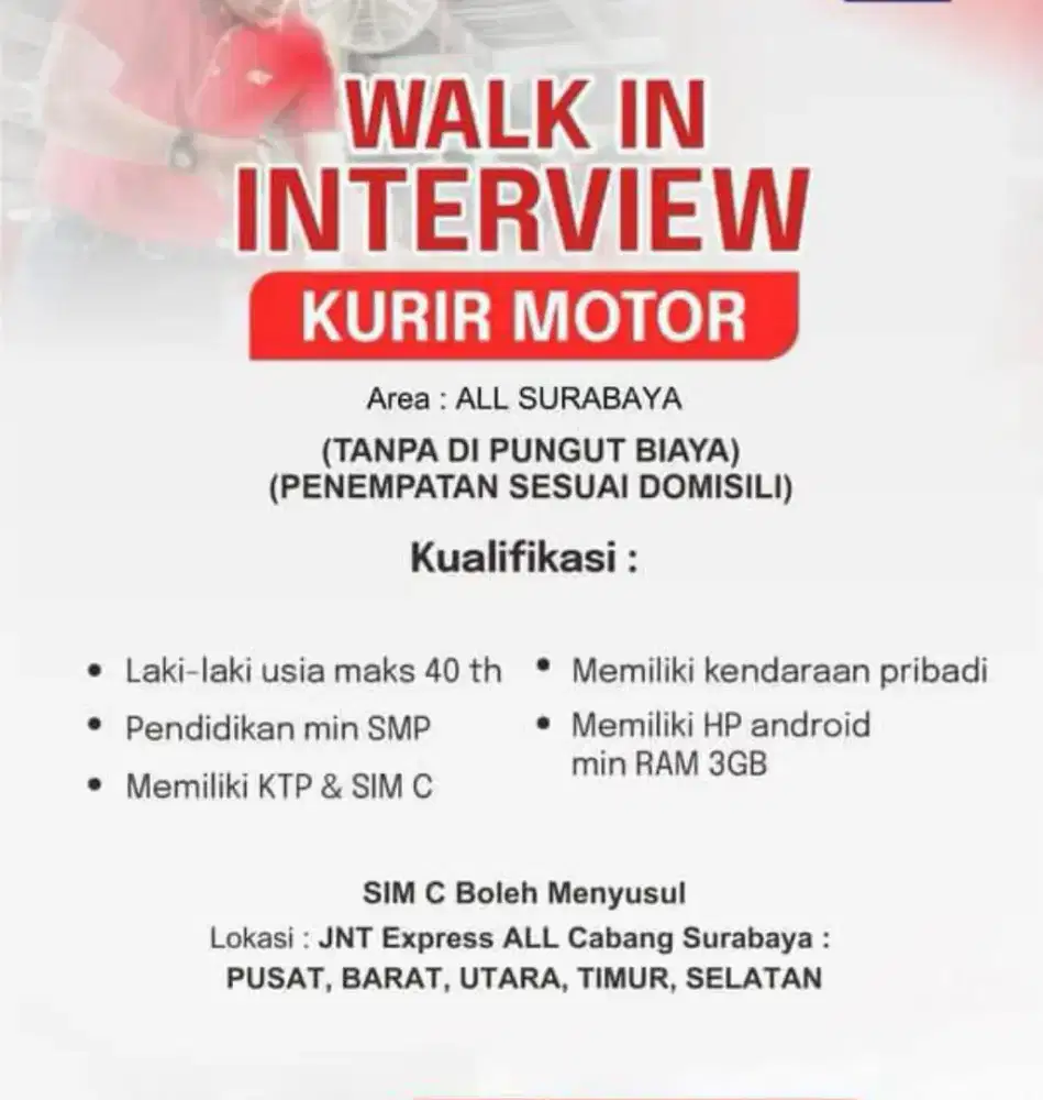 LOKER KURIR J&T