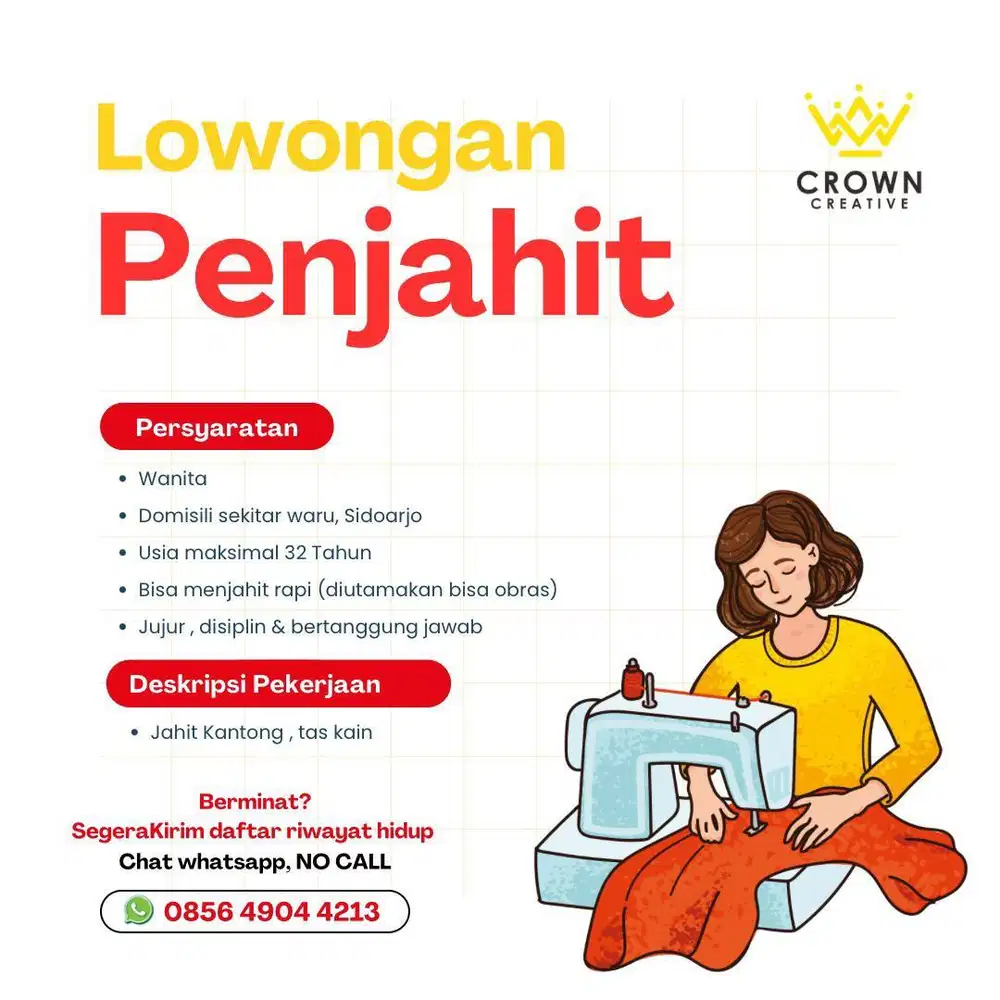 lowongan penjahit