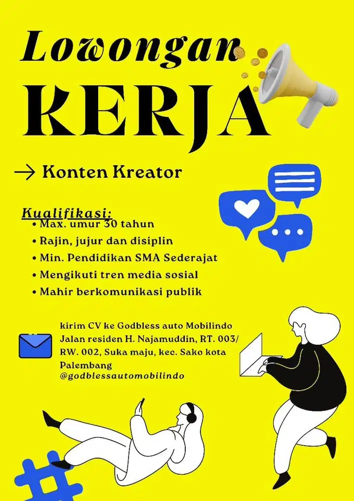Lowongan kerja konten kreator