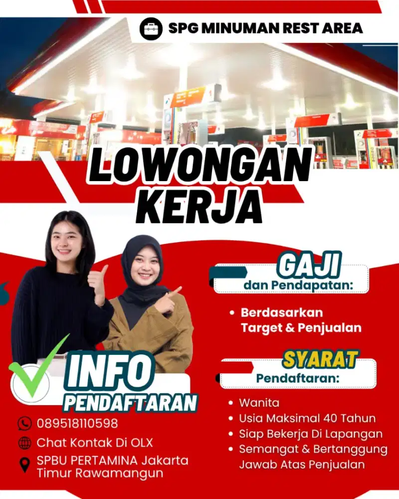 SPG wanita terbiasa diarea lapangan