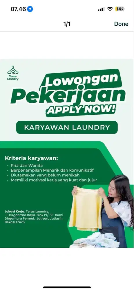 KARYAWAN LAUNDRY