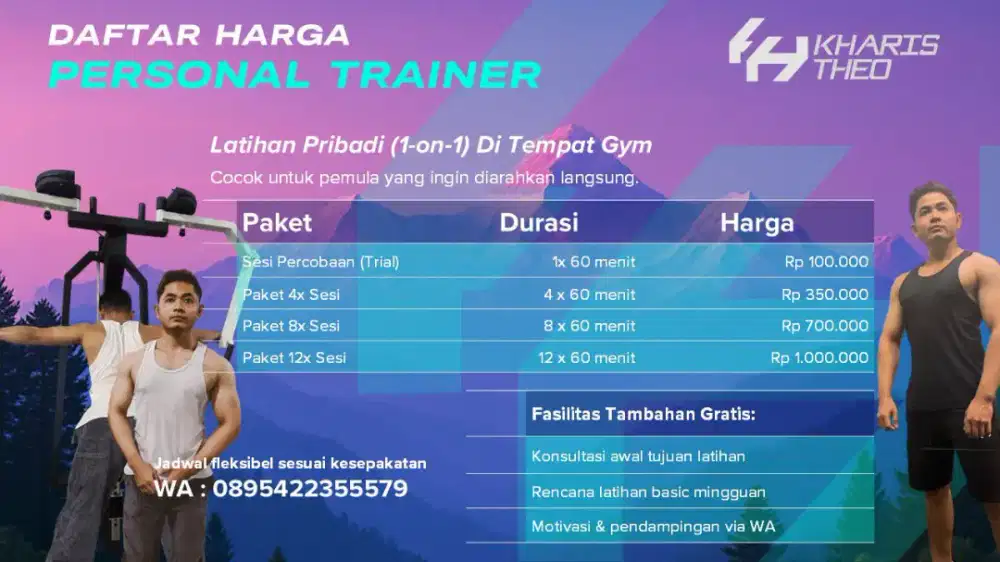 DAFTAR HARGA PERSONAL TRAINER