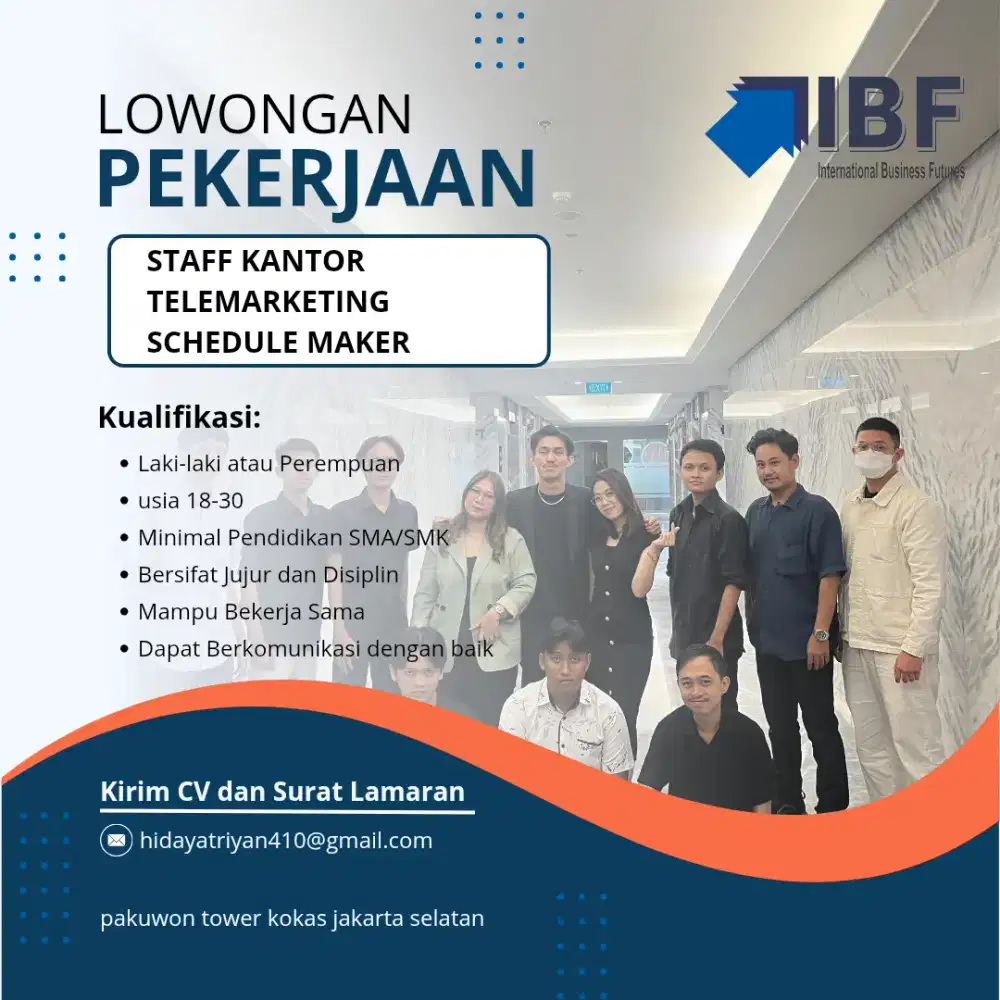 Di butuhkan segera.