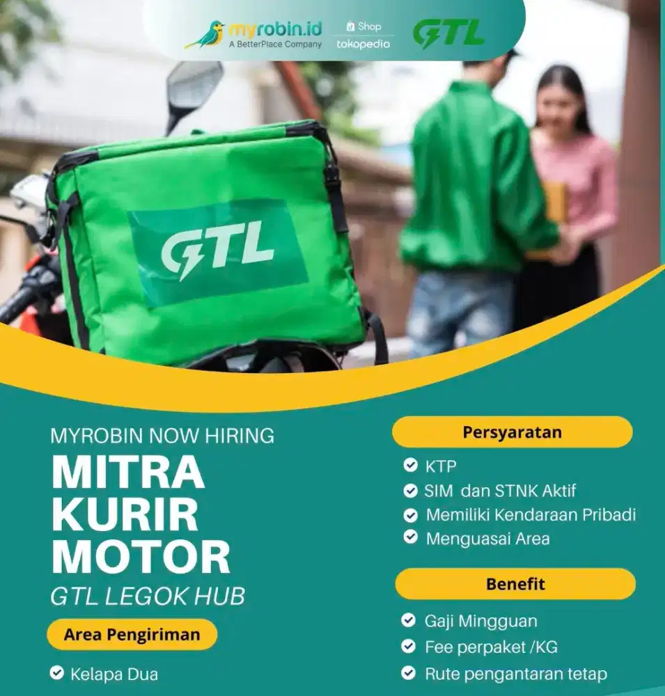 Lowongan Kurir Motor