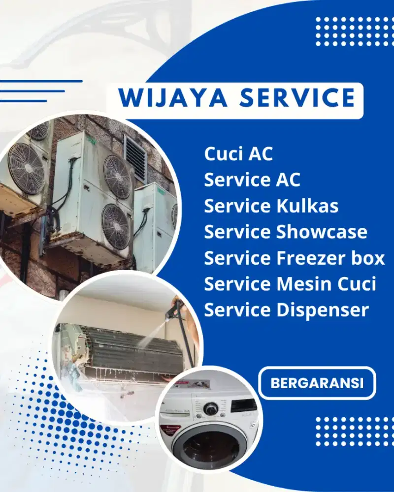 Cuci AC dan Service AC, Kulkas, Mesin cuci dan Dispenser