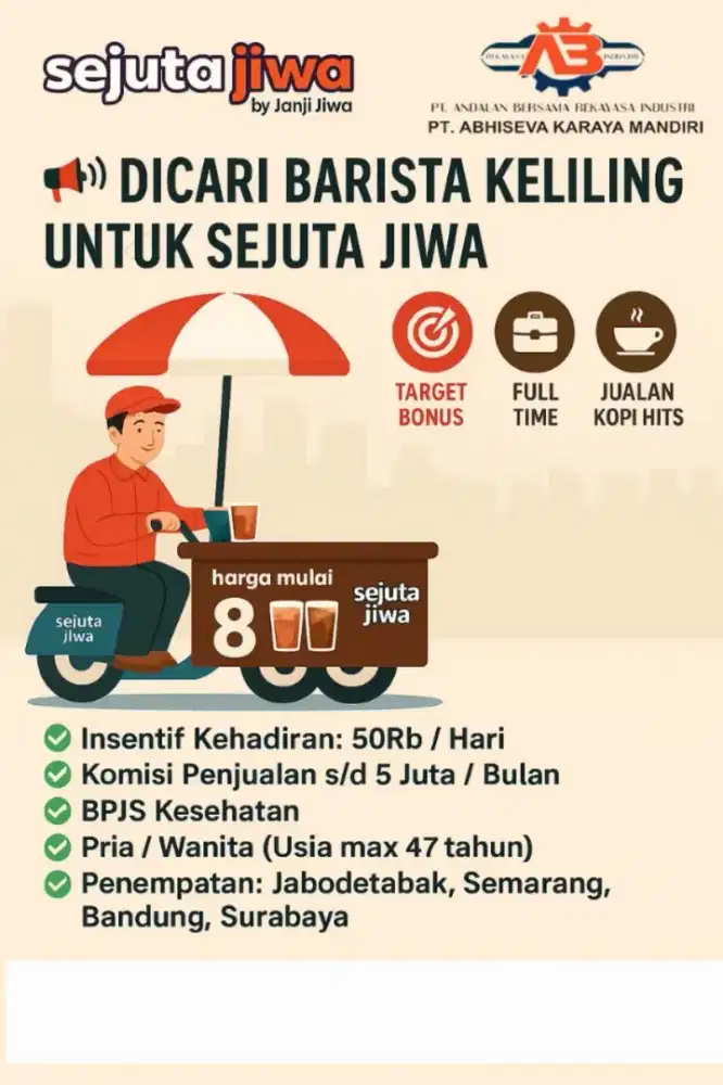 BARISTA KELILING SEJUTA JIWA HUB KARET