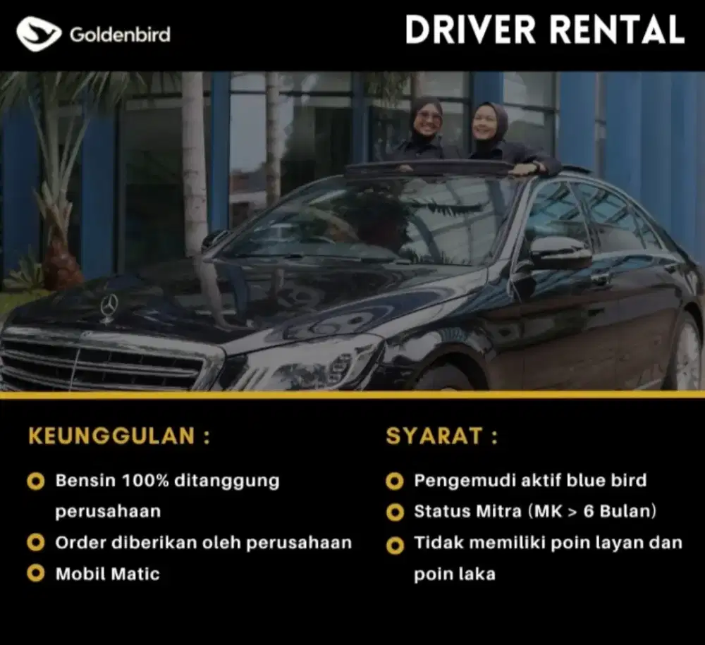 Lowongan Driver Taksi Online Eksekutif