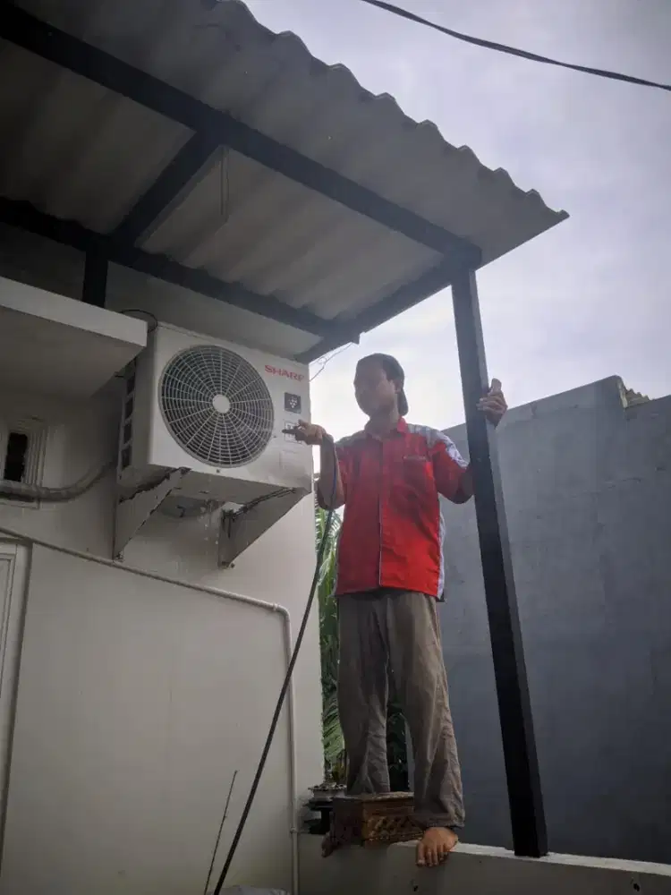 SERVICE AC, PERBAIKAN AC NETES TDK DINGIN,ISI FREON BONGKAR PASANG