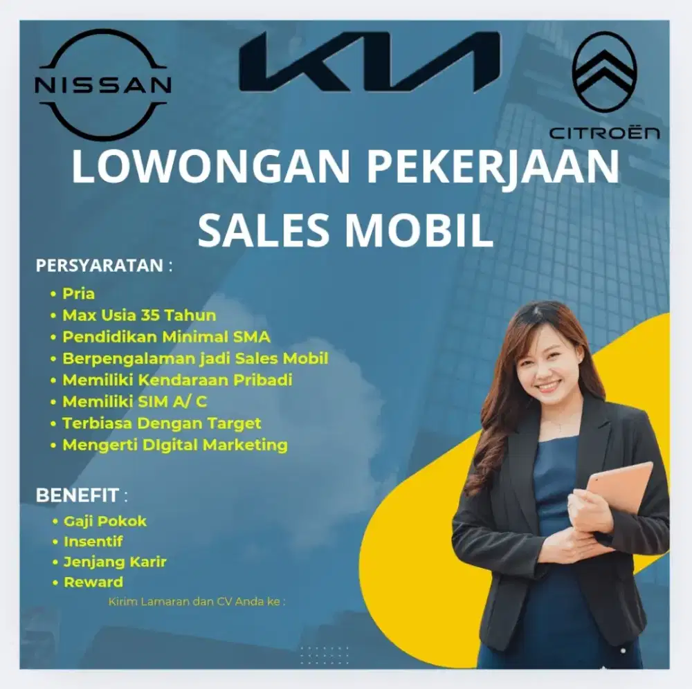 Lowongan sales marketing Mobil