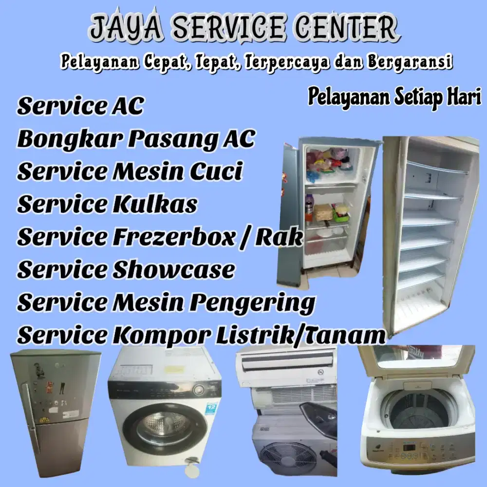 Service Kulkas Mesin Cuci Bongkar Pasang AC Servis AC Frezer Menganti