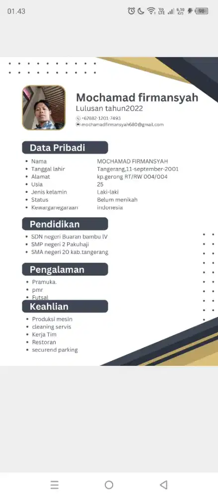 Info loker dong