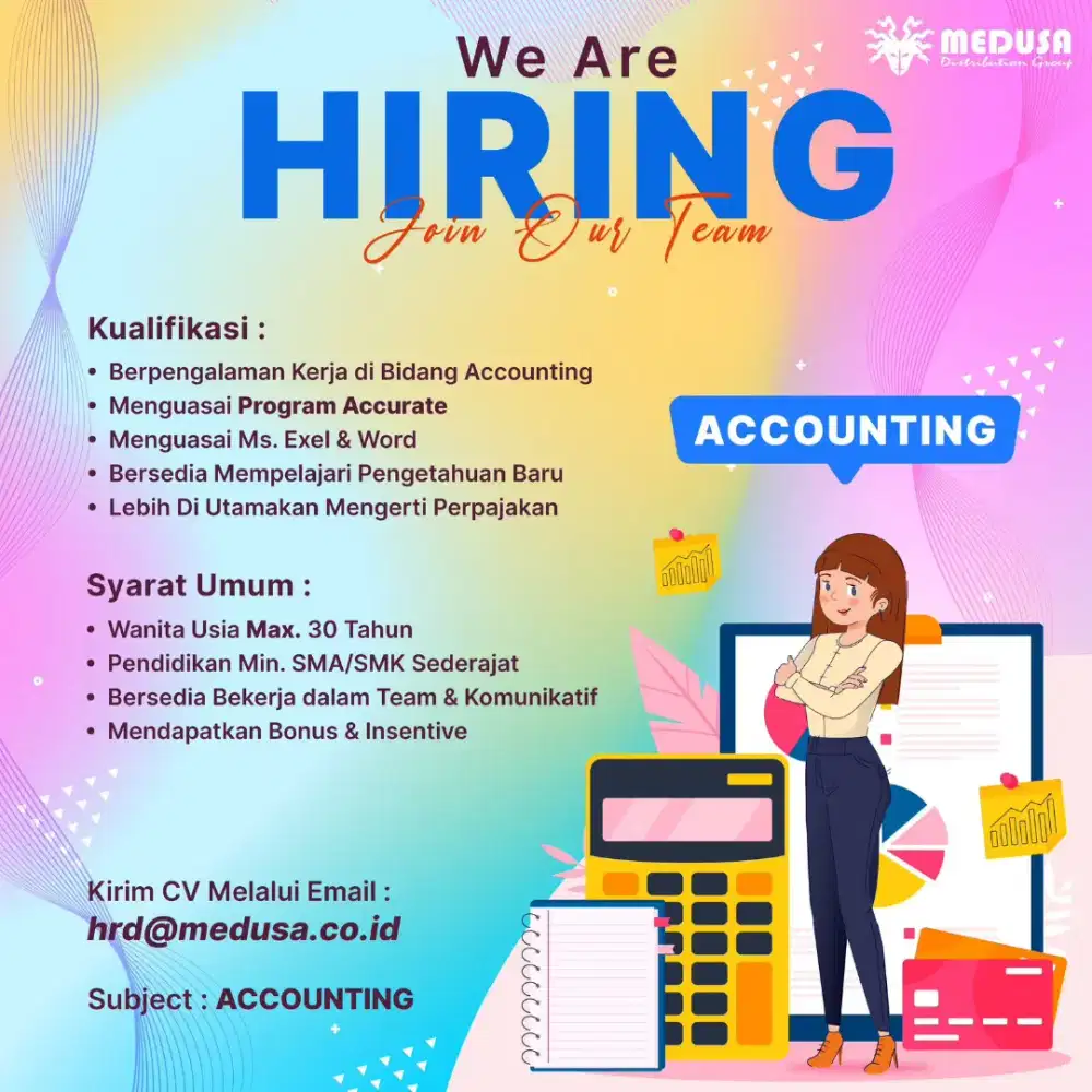 Lowongan untuk ACCOUNTING