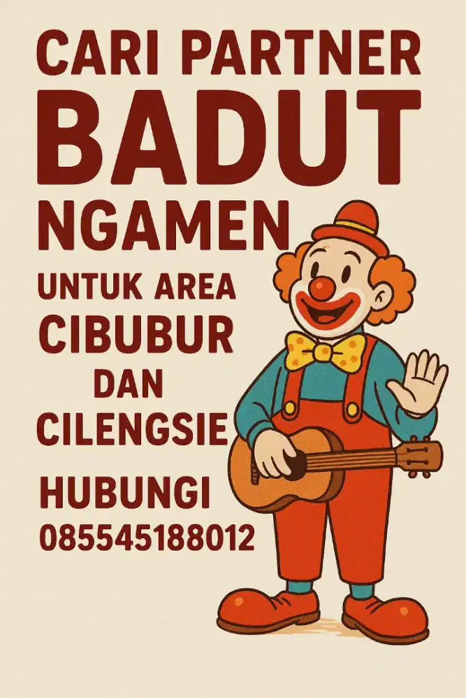 loker untuk ngamen badut