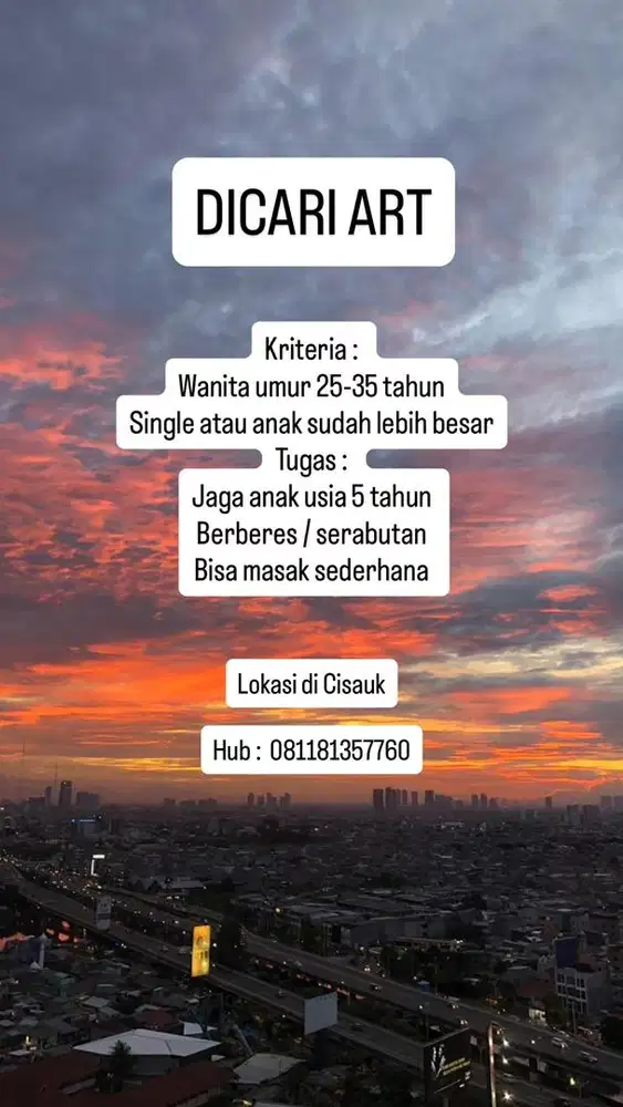 Dicari art menginap
