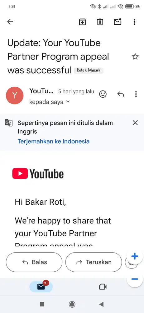 Di jual Channel Youtube monet