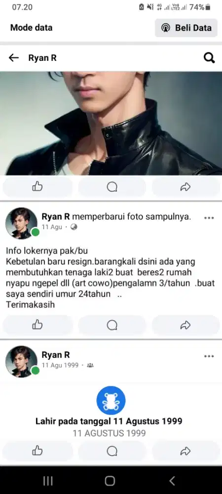Info loker buat cowo saya sendiri