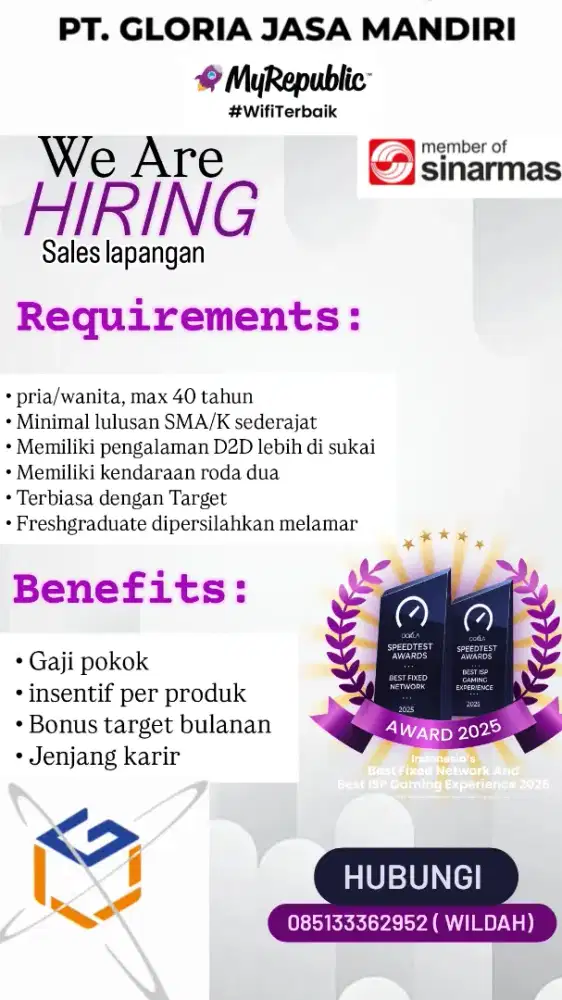 Sales lapangan myrepublic