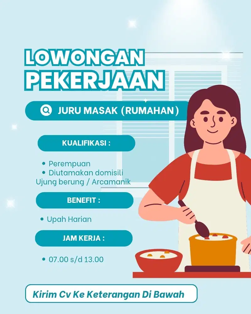 Dibutuhkan ART & Juru Masak