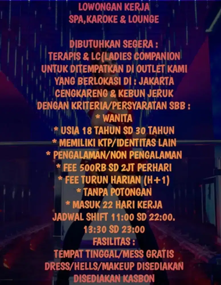 yg minat mau kerja lc