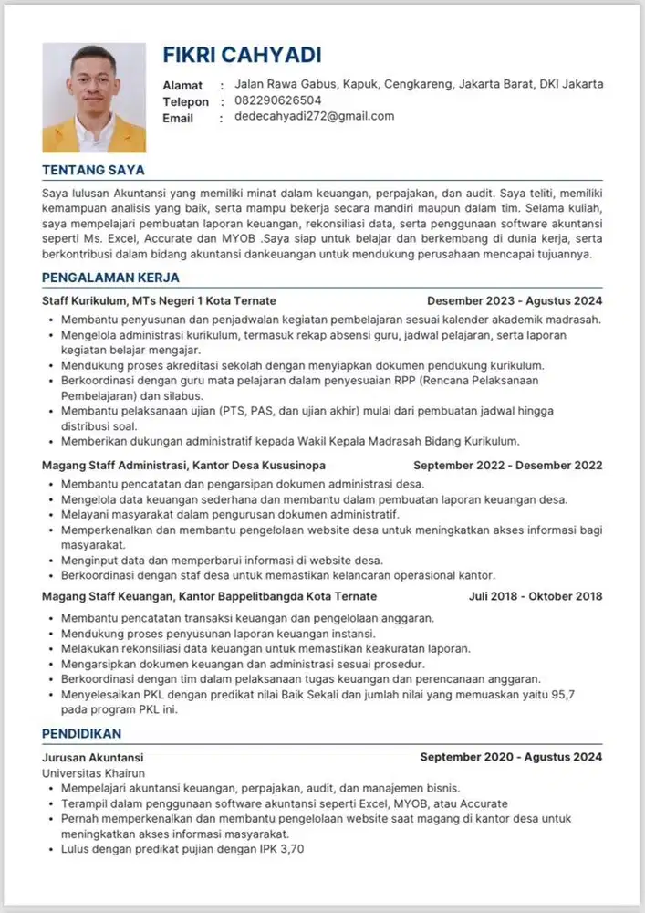 Fresh Graduate Akuntansi Siap Bekerja