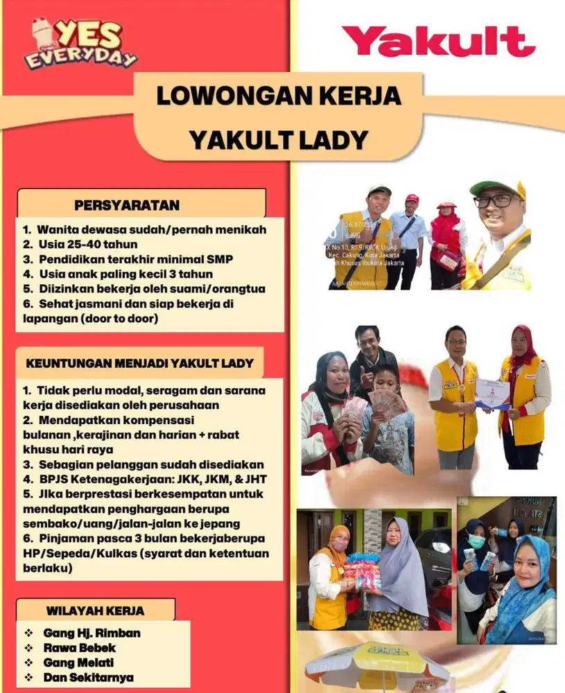 MARI BERGABUNG MENJADI YAKULT LADY