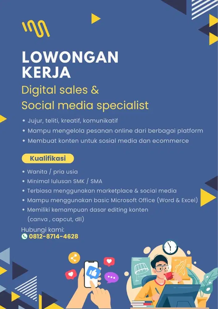 LOKER - LOWONGAN KERJA DIGITAL SALES & SOCIAL MEDIA SPECIALIST