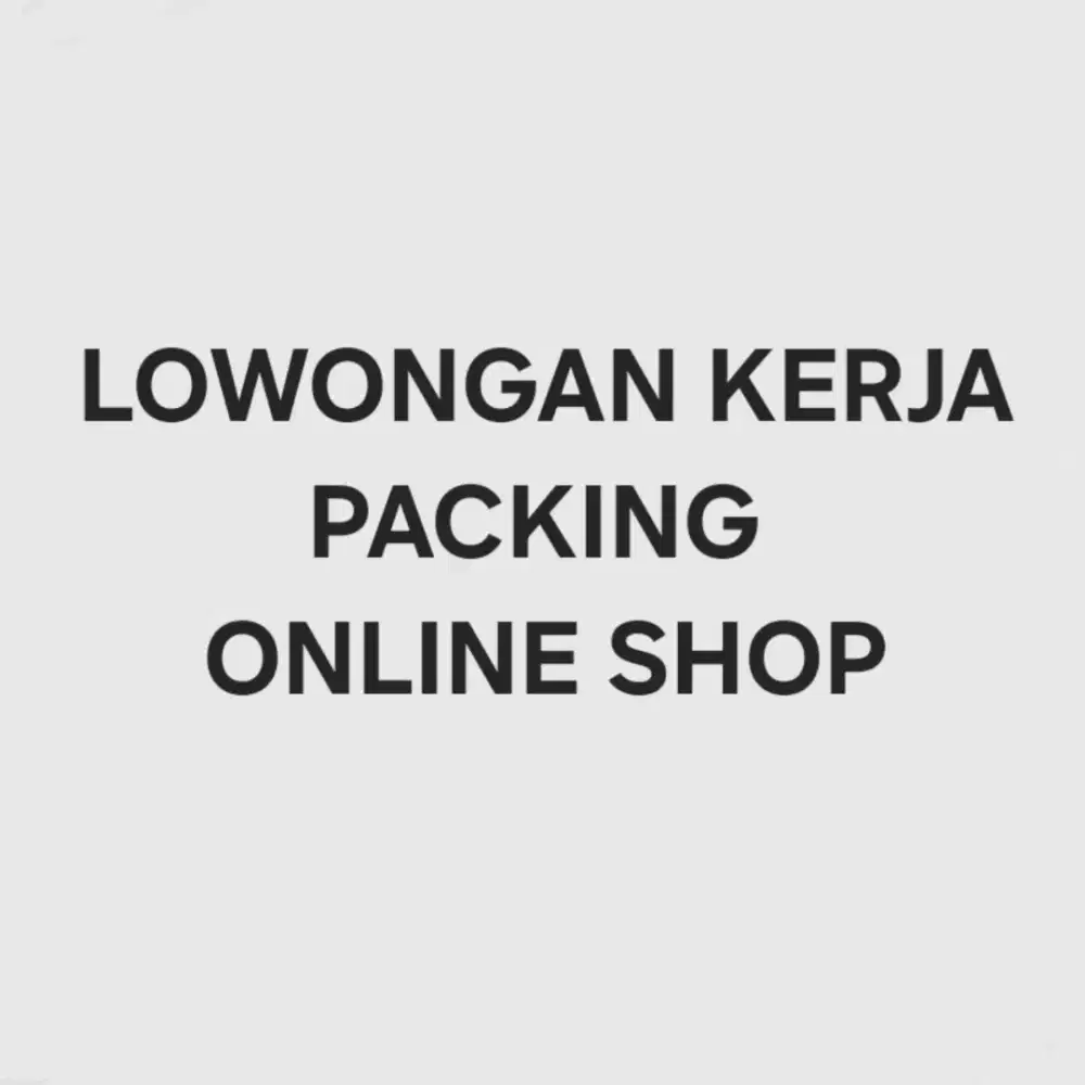 Dicari packing online shop