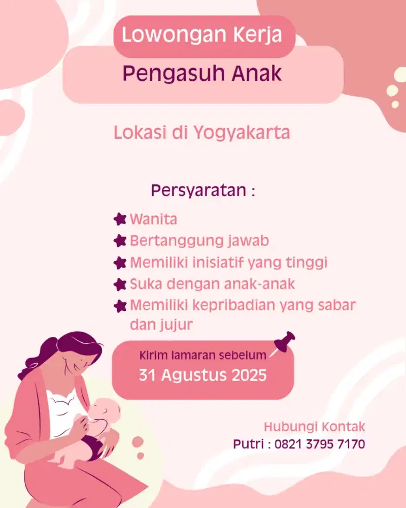 Dibutuhkan Pengasuh Anak
