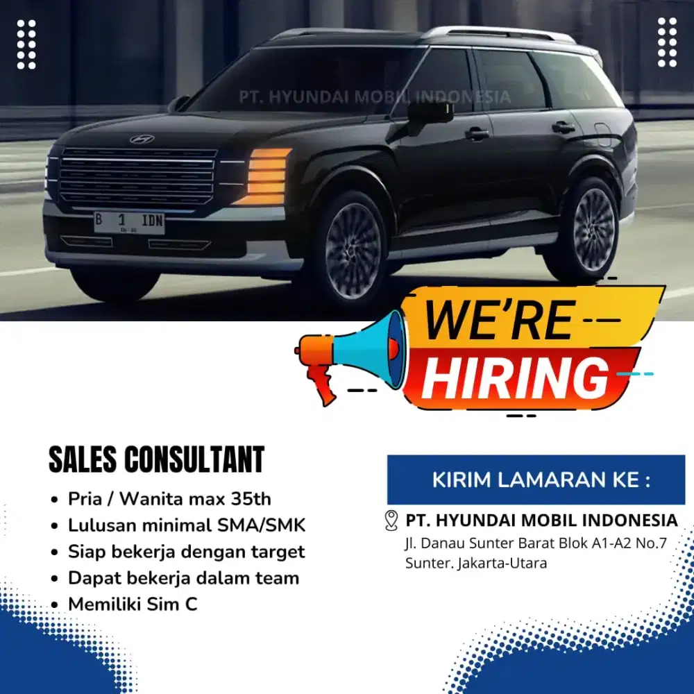 Loker Sales Mobil Hyundai