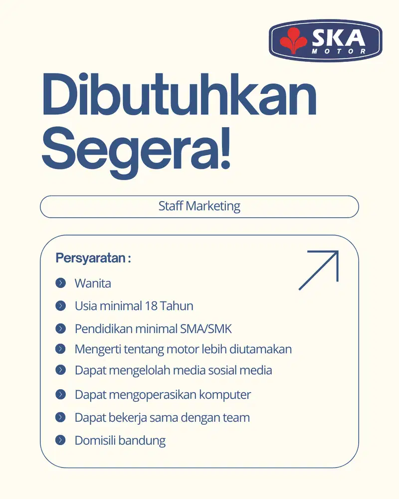 Dicari Sales Motor Bekas