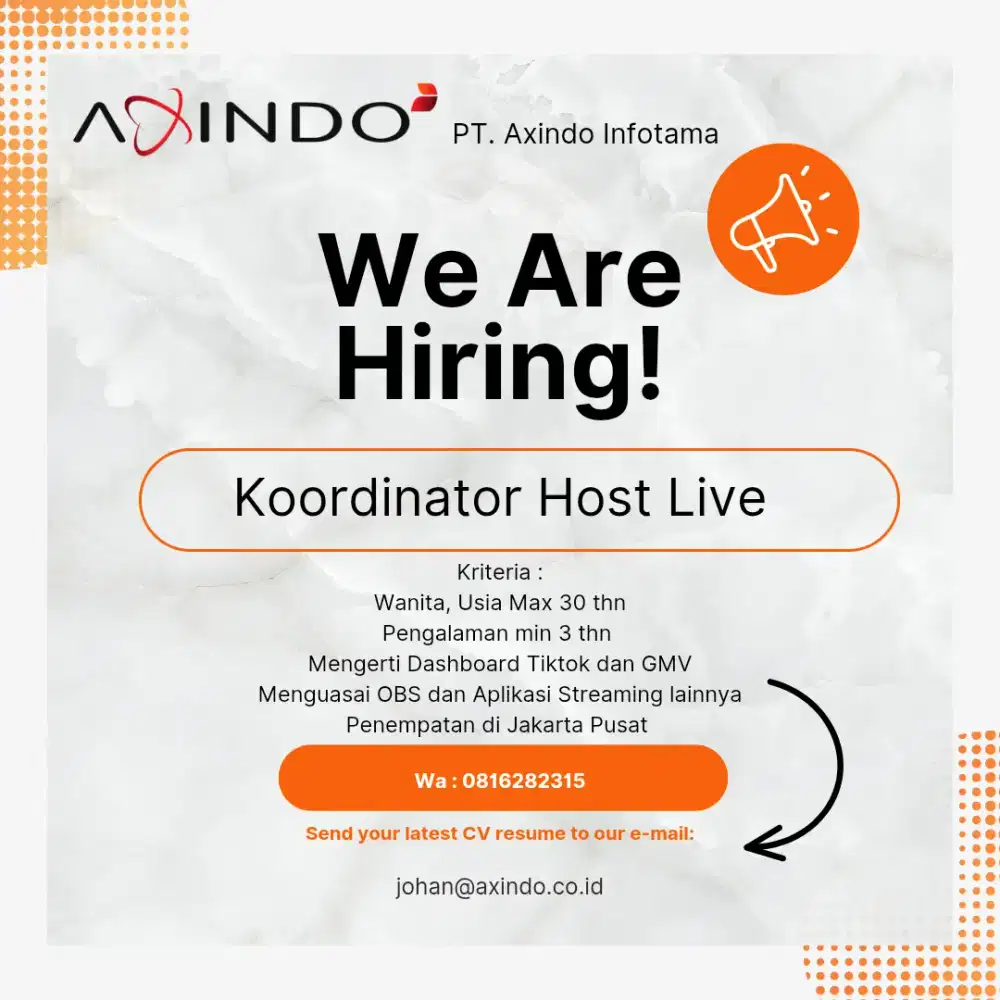 Koordinator Host Live Streaming