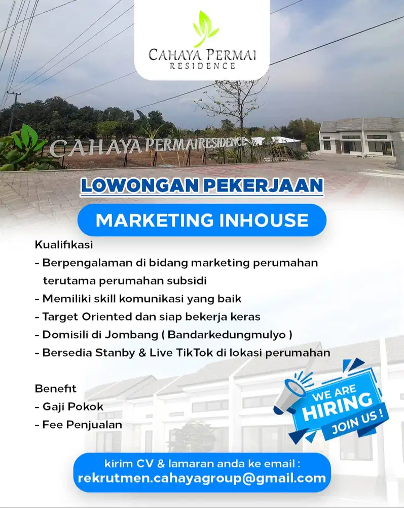 LOWONGAN MARKETING RUMAH SUBSIDI