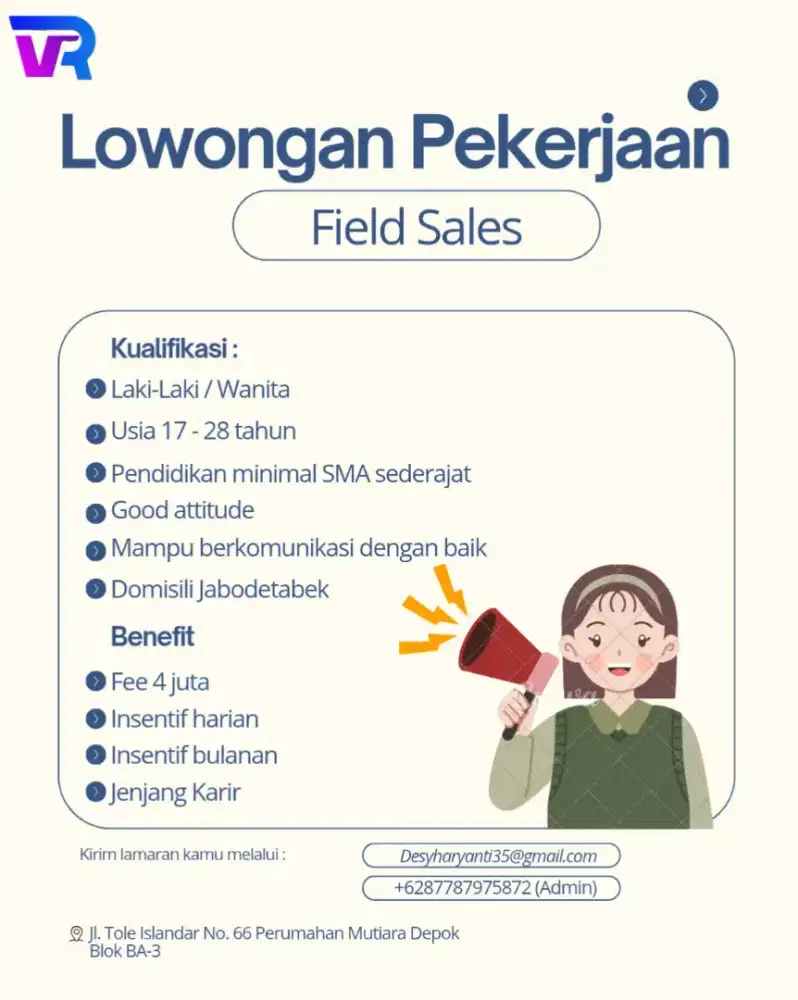 Lowongan Kerja Field Sales