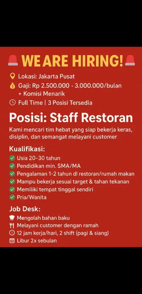 Staff outlet kuliner